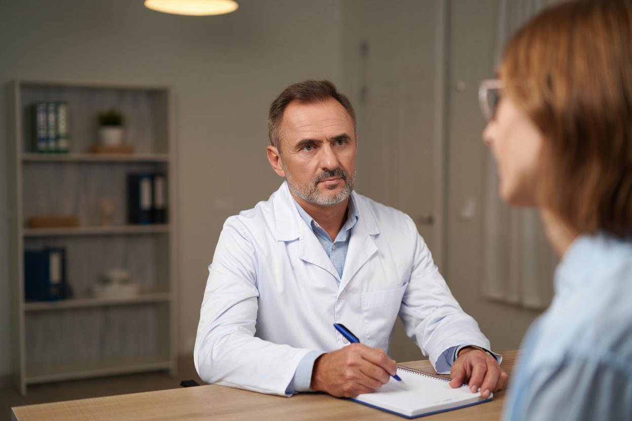 Врач ведёт консультацию