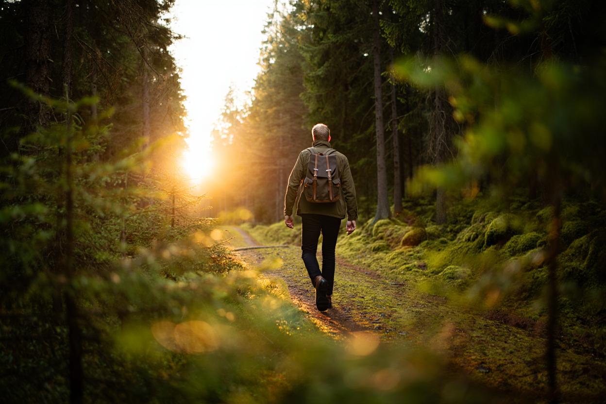 Роль коррекции образа жизни Девушка занимается пробежкой